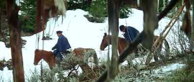 Tell your men to keep
behind me in single file. - Jeremiah Johnson