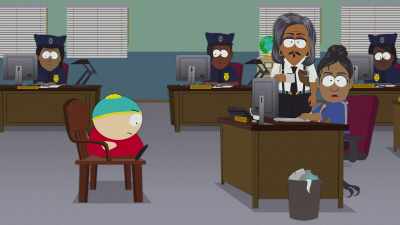 Tell the nice lady
I'll see her after I'm done - South Park: Joining the Panderverse