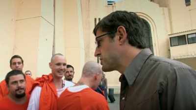 - Tell me what
you're doing over here, - Louis Theroux: Life on the Edge