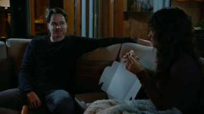 - Telling ya.
(April chuckles) - Magic in Mistletoe