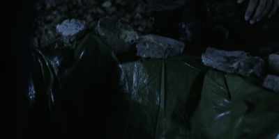 Temperature drops, moisture
condenses onto the tarp, - SkyMed