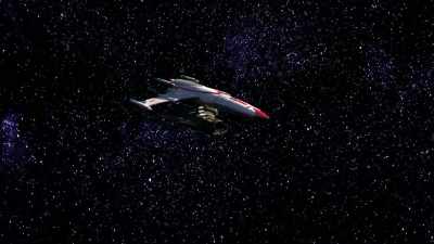 Templar secured for tow and
her crew aboard Paladin. - Space Command Redemption