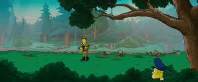 Ten-hut! - The Simpsons Movie