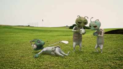 - [tender babbling]
- [groaning] - Alien TV
