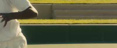 [tennis shoes squeaking] - King Richard