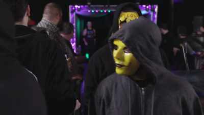(tense electronic music) - The Wrestlers