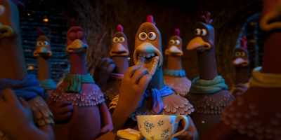 [tense music building] - Chicken Run: Dawn of the Nugget