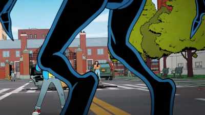[♪ tense music continuing] - Your Friendly Neighborhood Spider-Man