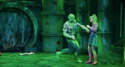 (tense music)
- No... - The Toxic Avenger: The Musical