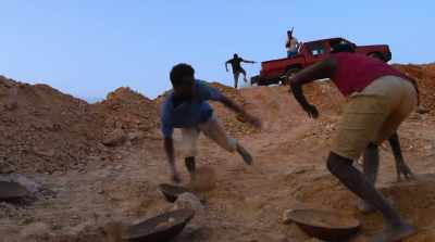 [tense music plays] - The Burial of Kojo
