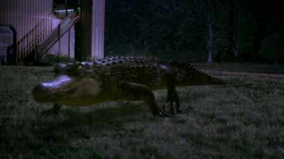 [tense music] - Bad CGI Gator