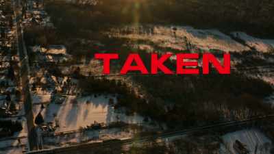 [tense music] - Taken