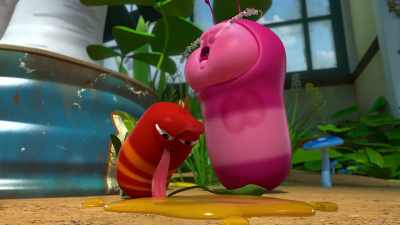 [tense music] - Larva Family