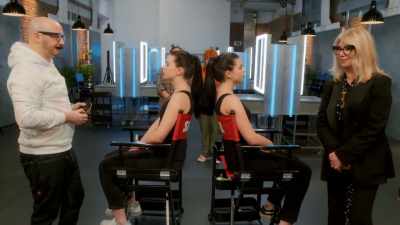 [tense percussive music plays] - Glow Up: Britain's Next Make-Up Star