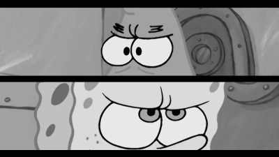 [tense sound effects] - SpongeBob DocuPants