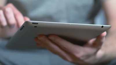 Tera was using a tablet
rather than a cell phone - Buried In The Backyard