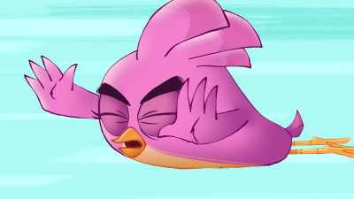 -[Terence groans]
-[Stella grunting] - Angry Birds: Summer Madness