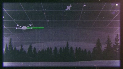 Terra's drone flies
in a pre-programmed grid pattern - Beyond Skinwalker Ranch