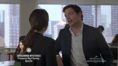 Tested positive for Lyle's
blood. And that hair - Crossword Mysteries: Proposing Murder