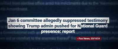 Testimony given to the
January Six Committee two more years ago. - Government Gangsters