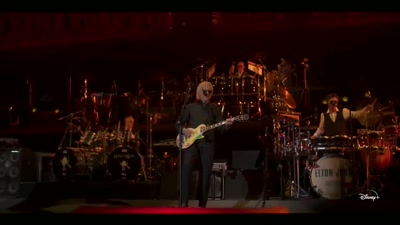 ♪ Than burn, burn, burn, burn down
the mission walls ♪ - Elton John Live: Farewell from Dodger Stadium