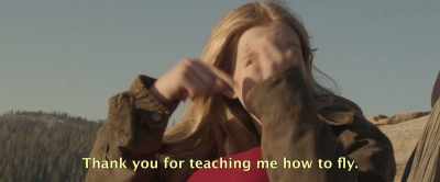 Thank you for
teaching me how to fly. - The Girl on the Mountain