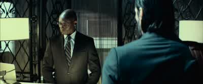 I have you for two nightsDepending on business it may be more Of course sirSo when did the old place get a face liftAround four years agoBut I assure you sirshe really hasn't changed muchSame owner Same ownerRoom 818And as alwaysit is a pleasurehaving you - John Wick