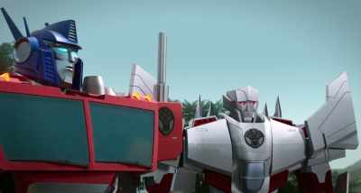 - Thank you for having my back
with Soundwave. - Transformers: EarthSpark