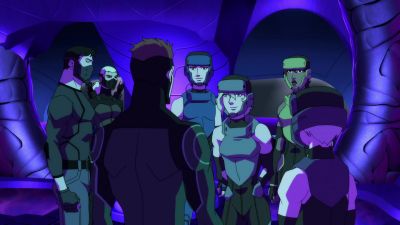 -Thank you.
-Merci beaucoup. - Young Justice