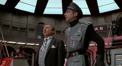 THANK YOU FOR PRESSING THE SELF DESTRUCT BUTTONTHIS SHIP WILL SELF DESTRUCTIN EXACTLY 2 MINUTES AND 45 SECONDSYOU'VE GOT TO STOP ITIS THERE ANY WAYTO STOP ITI CAN'T IT'S IRREVERSIBLELIKE MY RAINCOAT - Spaceballs