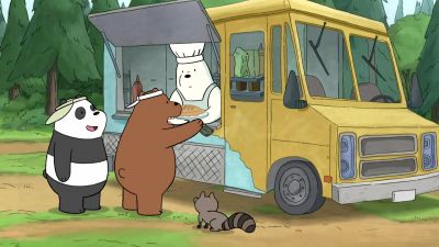 THANK YOU, SIR.
ONE CALZONE COMING RIGHT UP. - We Bare Bears