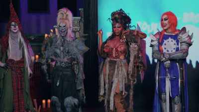 - Thank you. [speaking
in gibberish] - The Boulet Brothers' Dragula: Titans