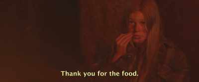 Thank you for the food. - The Girl on the Mountain