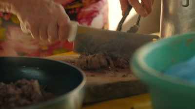 - Thankfully, she's already
got some on the stove. - Eva Longoria: Searching for Mexico