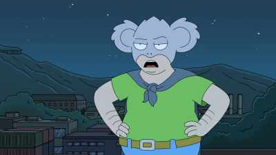 - Thanks to my legitimate
superhero hotline, - Koala Man