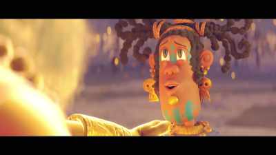Thanks to your...
b... b... belief in me, Gran Brujo. - Maya and the Three