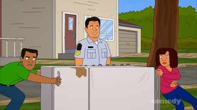 Thanks to your partner,
we have to take it... to the dump. - Corner Gas Animated
