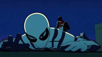 - Thanks. You're not. [grunts]
- [Spider-Man grunts] - Your Friendly Neighborhood Spider-Man