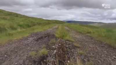 That was a pothole. Very bumpy. - Scotland from the Sky