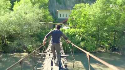 That is a raging river. - From Russia to Iran: Crossing Wild Frontier