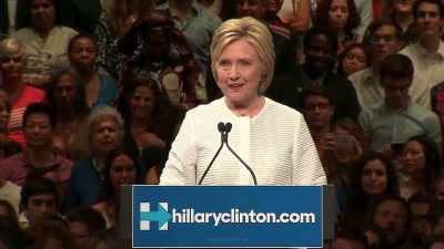 That a woman will be
a major party's nominee... - First Ladies
