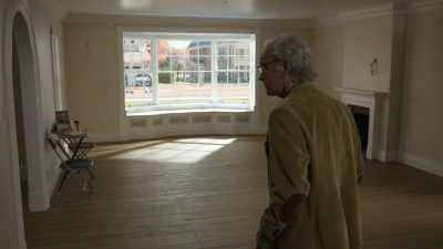 That back porch window just
doesn't want to stay closed. - Here