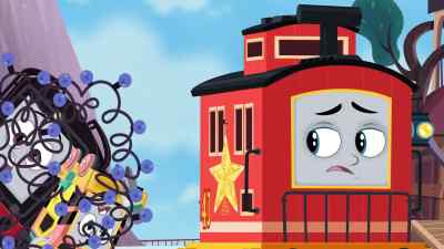 That back porch window just
doesn't want to stay closed. - Thomas & Friends: The Christmas Letter Express