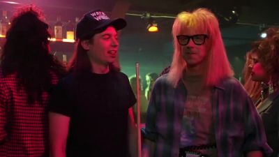 That bass player's a babe - Wayne's World