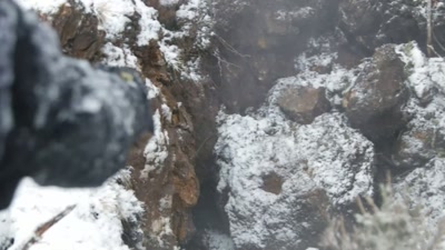 - That big boulder.
- That looks like a pocket - Beyond Skinwalker Ranch