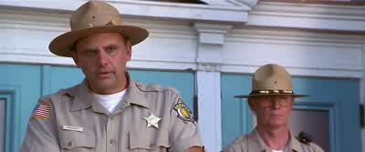 No Isn't he a suspectThat is classified information Where are you getting thatI'm sorry but my sources are strictly confidential SheriffHey GailGail swallows - Scary Movie