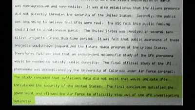 That Condon study concluded
that sufficient data did not - Truth Hunter