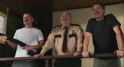 That could've been "grizzly." - Super Troopers 2