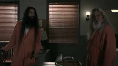 That damn whore
is playin' hard, he's hers. - Lockdown