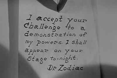 That Dr. Zodiac certainly has his nerve with him. - Charlie Chan at Treasure Island